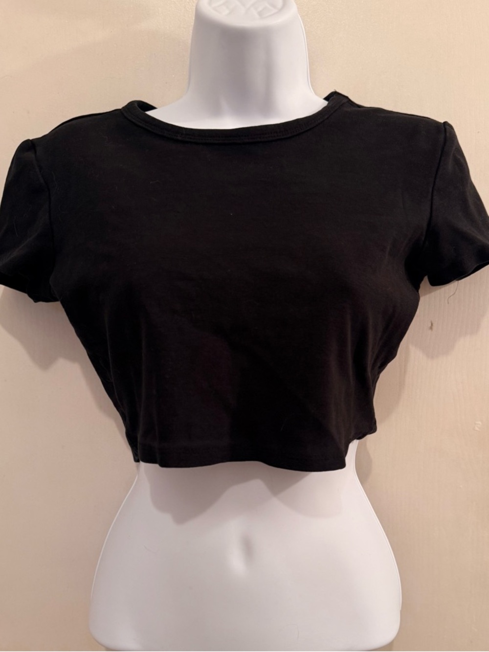 Zara Black Baby Tee - Women Tops